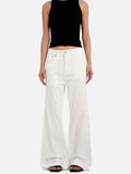 DAXUEN black and white flared denim jeans