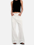 DAXUEN black and white flared denim jeans