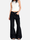 DAXUEN black and white flared denim jeans