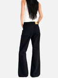 DAXUEN black and white flared denim jeans