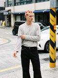 DAXUEN black and white flared denim jeans — model photo