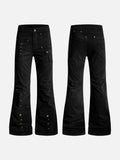 DAXUEN Black high-waisted flared cargo pants