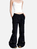 DAXUEN olive green flared cargo pants