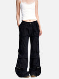 DAXUEN olive green flared cargo pants