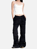 DAXUEN olive green flared cargo pants
