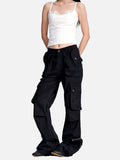 DAXUEN olive green flared cargo pants