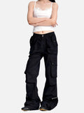 DAXUEN olive green flared cargo pants