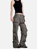 DAXUEN olive green flared cargo pants