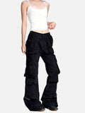 DAXUEN olive green flared cargo pants