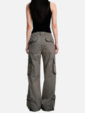 DAXUEN olive green flared cargo pants