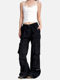 DAXUEN olive green flared cargo pants