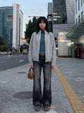 DAXUEN flared-wide-leg-denim-jeans-casual-pants — model photo