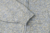 DAXUEN melange oversized zip-up hooded cardigan
