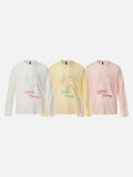 DAXUEN Floral graphic long-sleeve t-shirt