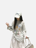 DAXUEN Floral graphic long-sleeve top