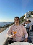 DAXUEN Long sleeve t-shirt with floral graphic — model photo
