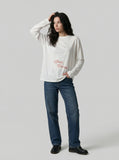 DAXUEN Long sleeve t-shirt with floral graphic — model photo