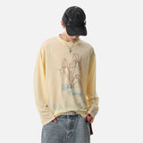 DAXUEN Long sleeve t-shirt with floral graphic