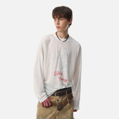 DAXUEN Long sleeve t-shirt with floral graphic