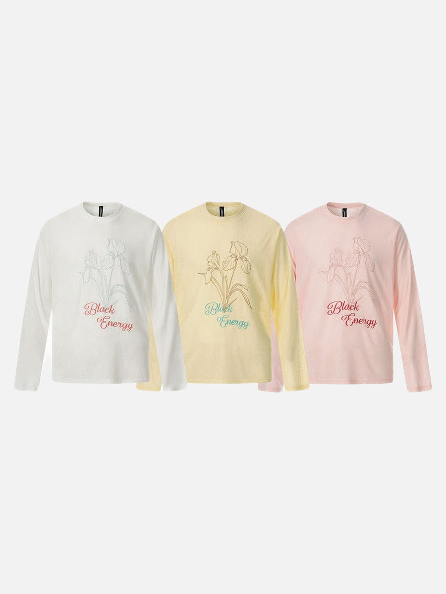 DAXUEN Long sleeve t-shirt with floral graphic