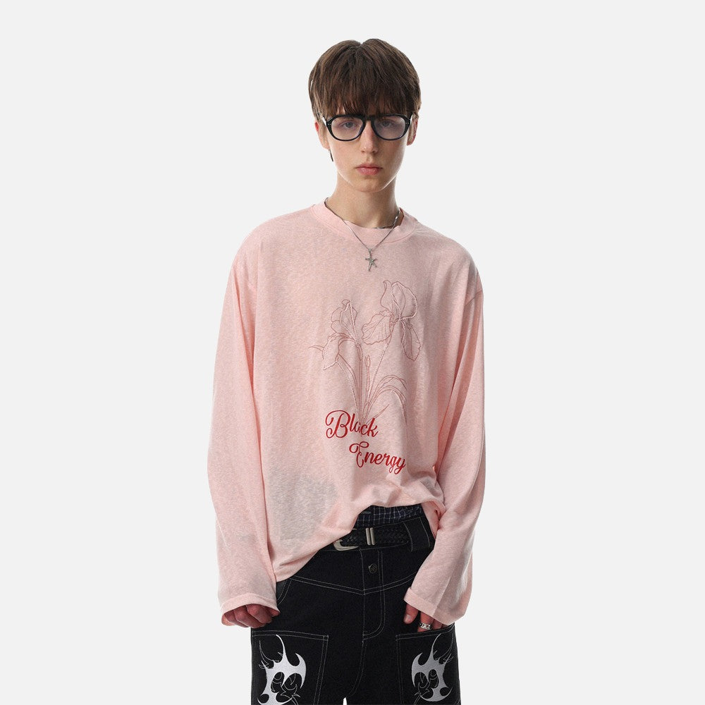 DAXUEN Long sleeve t-shirt with floral graphic