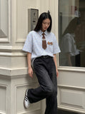 DAXUEN Floral Print Button-Up Shirt - DAXUEN — model photo