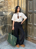 DAXUEN Floral Print Button-Up Shirt - DAXUEN — model photo