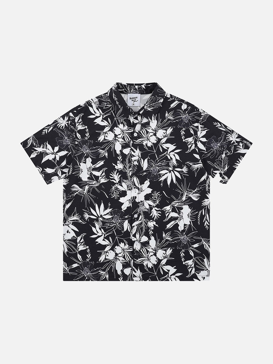 Floral Print Short-Sleeve Shirt
