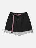 DAXUEN Women's flowy A-line layered shorts