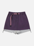 DAXUEN Women's flowy A-line layered shorts