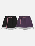 DAXUEN Women's flowy A-line layered shorts
