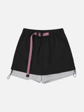 DAXUEN Women's flowy A-line layered shorts
