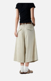DAXUEN light khaki wide-leg culottes