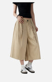 DAXUEN light khaki wide-leg culottes
