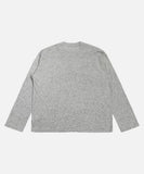DAXUEN Light grey heathered long-sleeved Henley shirt