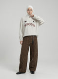 DAXUEN Long-sleeved Henley top with graphic design — model photo