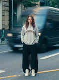 DAXUEN Long-sleeved Henley top with graphic design — model photo