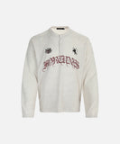 DAXUEN Long-sleeved Henley top with graphic design