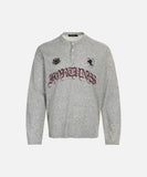 DAXUEN Long-sleeved Henley top with graphic design