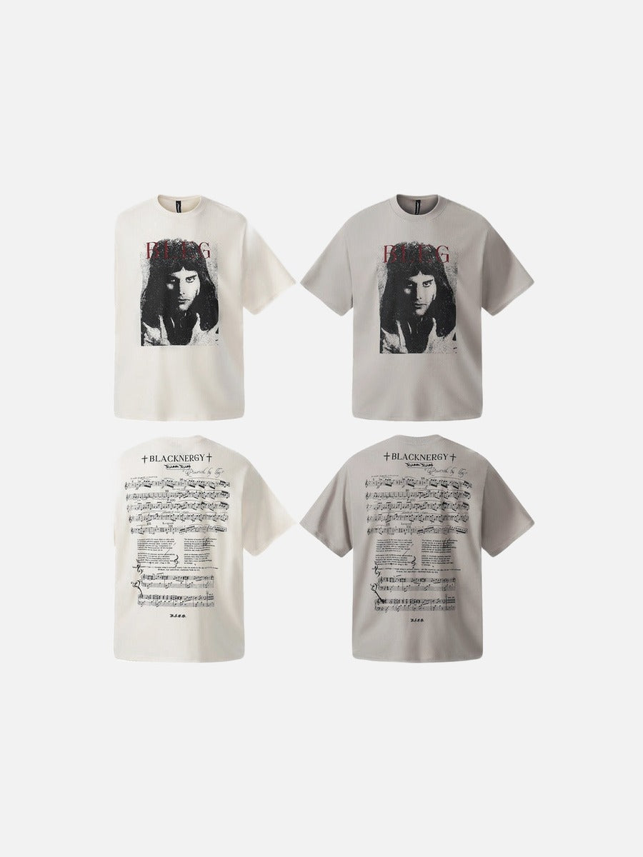 DAXUEN Freddie Mercury graphic oversized t-shirt