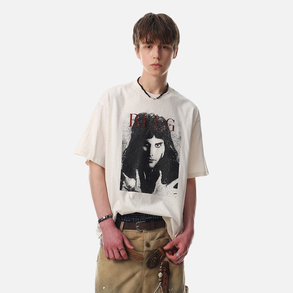 DAXUEN Freddie Mercury graphic oversized t-shirt