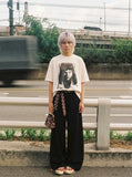 DAXUEN Freddie Mercury graphic print short-sleeved t-shirt — model photo