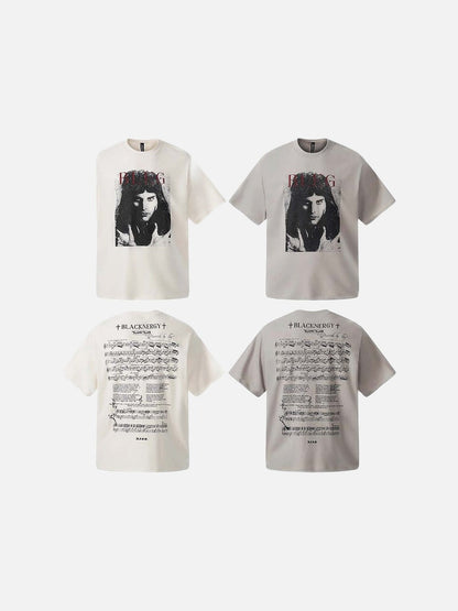 DAXUEN Freddie Mercury graphic print short-sleeved t-shirt