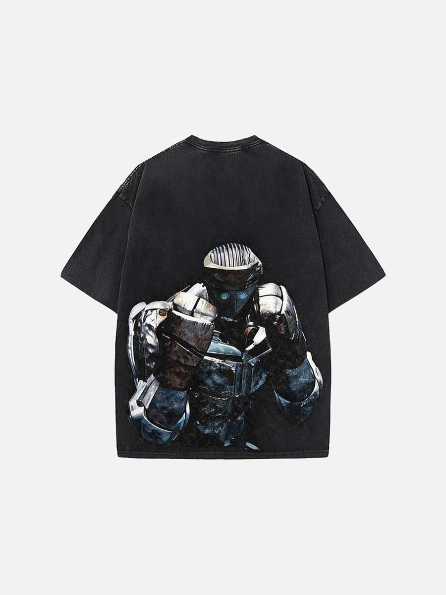 DAXUEN Oversized t-shirt with robot print
