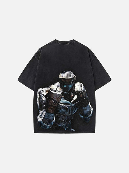 DAXUEN Oversized t-shirt with robot print
