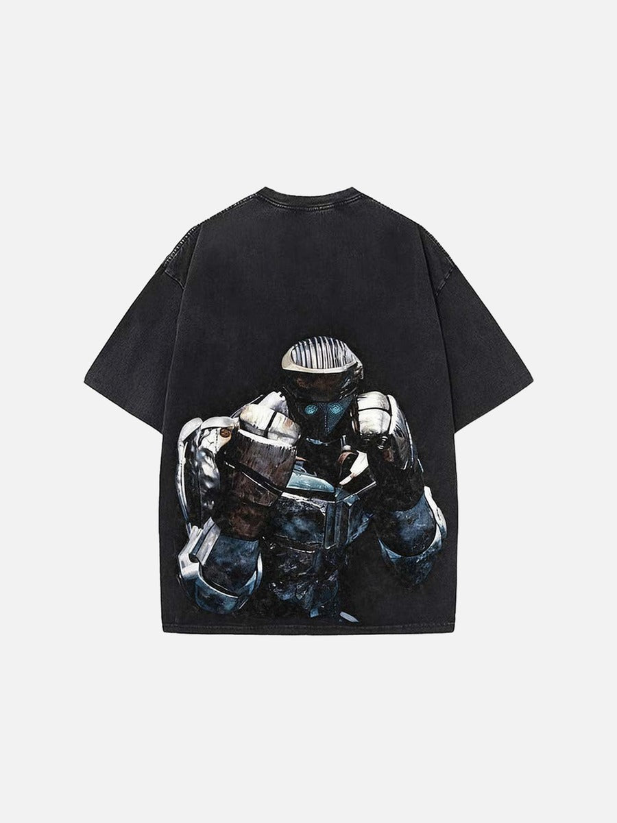 DAXUEN Oversized t-shirt with robot print