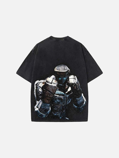 DAXUEN Oversized t-shirt with robot print
