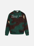 DAXUEN camouflage fuzzy knit sweater