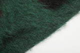 DAXUEN camouflage fuzzy knit sweater