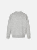 DAXUEN light heathered grey fuzzy knit long-sleeve cardigan